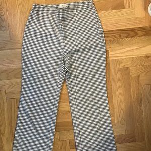 Aritzia Gingham Trousers - Size 10